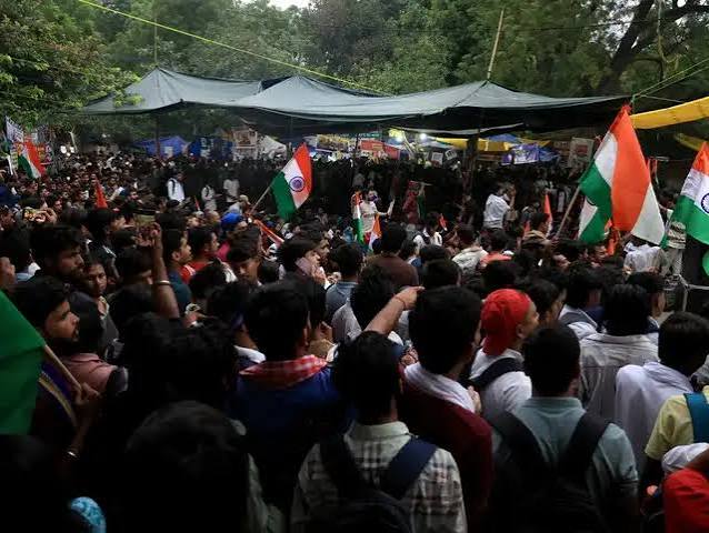 Massive Protests and Security Crackdown Over Student Demands in New Delhi